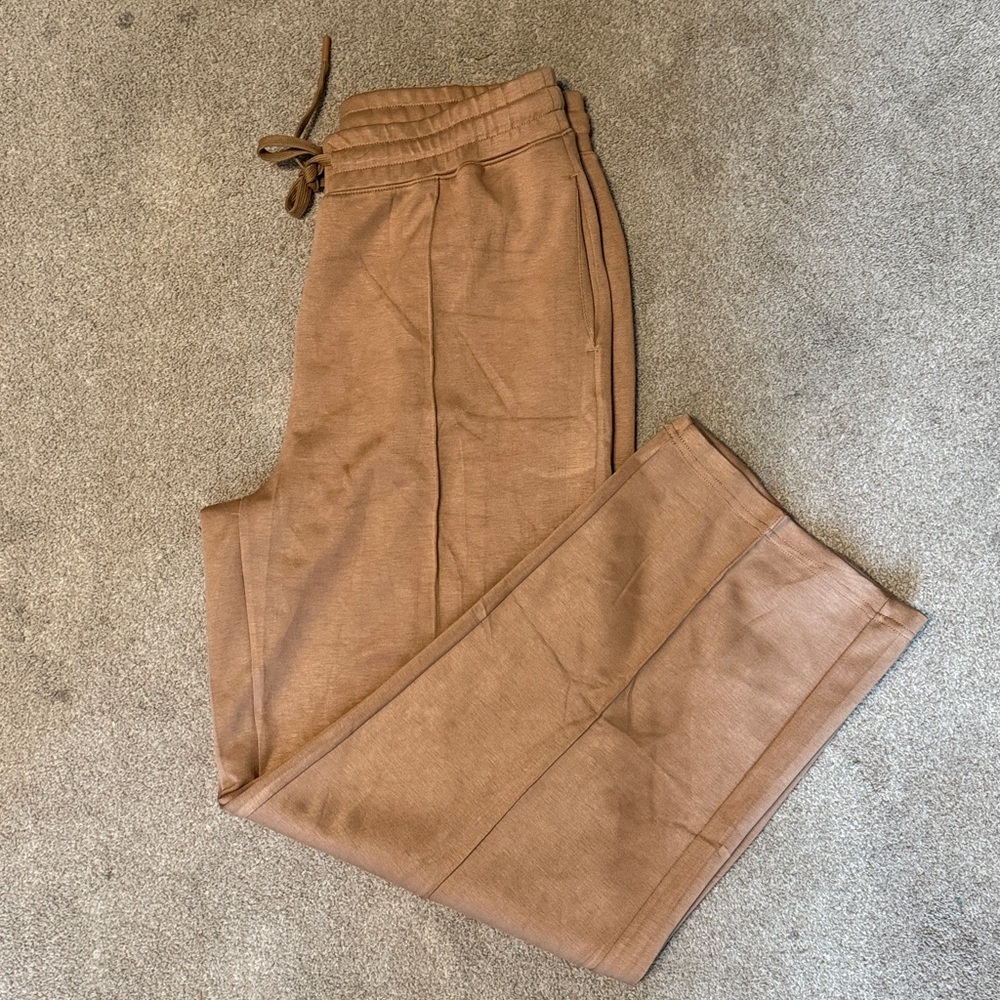 Pinspark Caramelo Color Elastic Waist Wide Leg Sweatpants Size XL